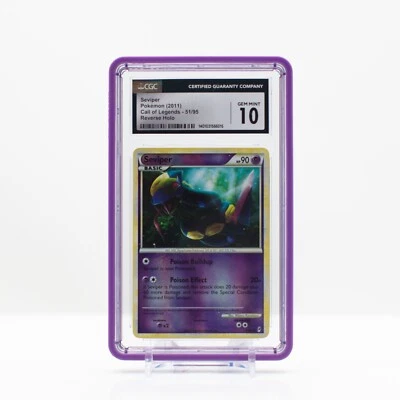 Pokemon Seviper #51 Reverse Holo Call of Legends 2011 - CGC 10 Gem Mint - Image 1 of 4