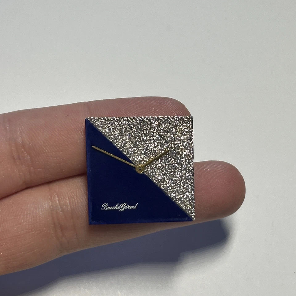 Esfera de lapislázuli BUECHE-GIROD de colección con diamantes 17J 5adj Swiss F.P. Cal 21 Foto 1 de 4