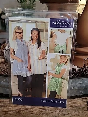 Indygo Junction Amy Barickman Kitchen Shirt Tales Apron Sewing Pattern IJ950 - Image 1 of 4
