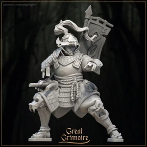 Akechi, Brave Ronin Samurai | Great Grimoire | RPG D&D Wargaming 3D Printed Mini - Picture 1 of 1