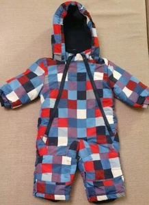Lupilu Baby/Jungen Winteroverall/ Schneeanzug, Gr. 62/68, blau/rot/weiß - Bild 1 von 5
