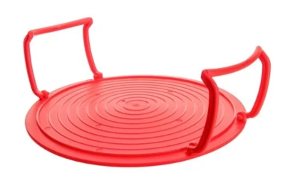 Microwave Oven Tray Folding Microwave Plate Holder Food Splatter Cover Stacker - Image 1 of 4