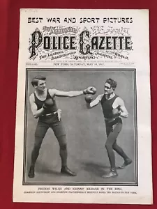 Polizeiblatt 19. Mai 1917 Freddy Welsh Johnny Kilbane - Bild 1 von 9