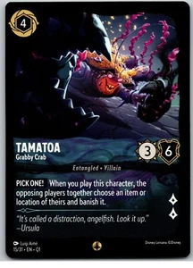 #15 Tamatoa - Grabby Crab Disney Lorcana Illumineer's Quest Deep Trouble - Picture 1 of 2