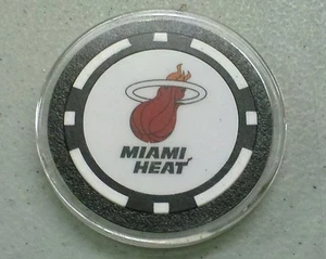 Miami Heat - Texas Hold em Poker Chip Card Guard Protector NEW NBA - Picture 1 of 1