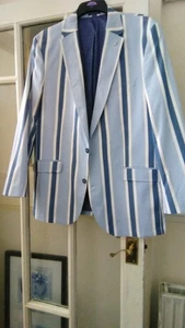 Sammuel Windsor Blazer blau gestreift 38 Brust Bootfahren Uni, Rudern Sport - Bild 1 von 10