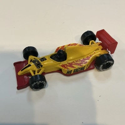 1993 MATCHBOX FORMULA 1 MB RACING YELLOW 1:53 DIECAST 3" INDY RACE CAR W/ RED - Image 1 of 2