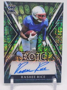 2023 Leaf Exotic Football Rashee Rice Alligator Mojo #'D 1/5 #BA-RR1 - Picture 1 of 2