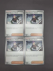 [4x Playset] Team Rocket's Petrel 176/182 SV10: Destined Rivals (DRI) Pokemon TCG - Bild 1 von 1