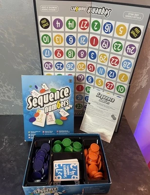 Sequence Numbers Board Game Nordic Games Num6ers Complete & Good Condition - Image 1 of 4