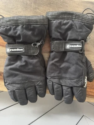 Guantes Grandoe Dri Gard Power Rider Hombres Negro Esquí Montar Snow Board Medianos Foto 1 de 4