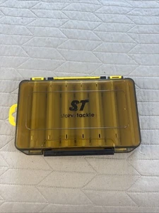 Stone Glide Bait Box By Stone Tackle Black And Yellow 7.5”x4.5” - Picture 1 of 5