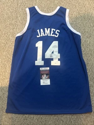 DUKE BLUE DEVILS- SION JAMES SIGNED AUTOGRAPH JERSEY JSA COA BASKETBALL  - Image 1 of 4