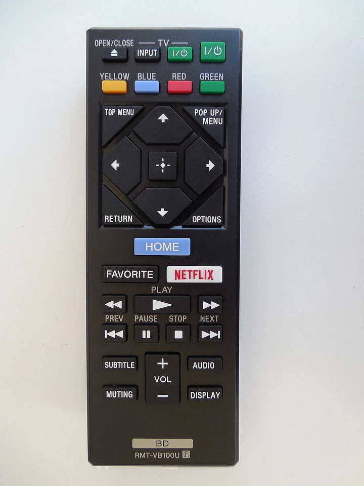 NEW Remote RMT-VB100U sub RMT-B126A For Sony Blu-Ray Player BDP-BX320 BDP-BX520