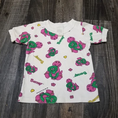 Camiseta vintage Barney And Baby Bop 1993 Lyons talla 3T (lado manchado) Foto 1 de 4