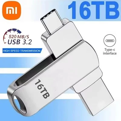 Xiaomi 16TB USB 3.2 Flash Drive HighSpeed Metal Waterproof Pendrive Memory Stick - Image 1 of 4
