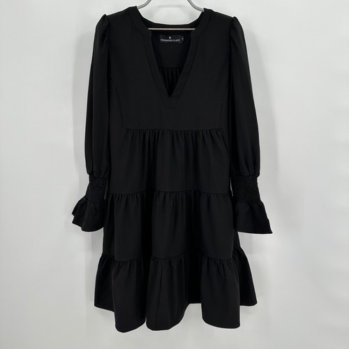 Pomander Place di Tuckernuck Nero Elasticizzato Crepe Kenzo M Swing Mini Nuovo senza etichette