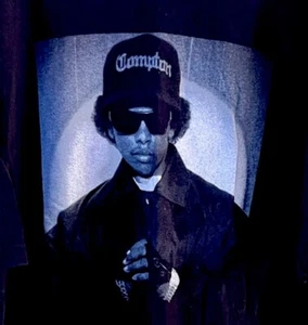 Camiseta negra para hombre Eazy-E NWA WEST COAST 2PAC Dr. Dre Snoop Compton talla XL - Imagen 1 de 4