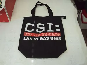Vintage CSI LAS VEGAS Original Series Studio Tote Bag. Black, Zipper. Collector - Picture 1 of 5