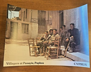 Print/Poster - Villagers at Panayia, Paphos - Cyprus 11 3/4" x 16 1/2" - Picture 1 of 4