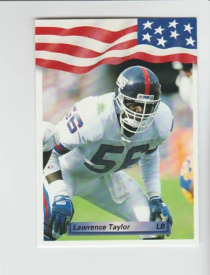 1992 AW Sports #217 Lawrence Taylor card, New York Giants HOF - Image 1 of 2