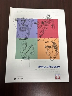 1996 MLB Baseball HOF Hall of Fame Induction Ceremony Program Magazine Bunning - Image 1 of 2