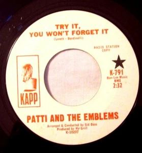 Patti and The Emblems Let Him Go Little Heart Try It You Won't Forget It Promo - Picture 1 of 2