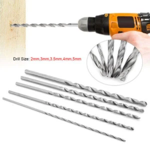 5PC 150MM Extra Long Metal Wood Drill Bit Set Brad Point 2mm 3mm 3.5mm 4mm 5mm - Picture 1 of 11