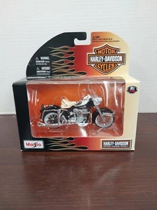 1962 Harley Davidson FLH DUO GLIDE BLACK / White Motorcycle , Maisto 1:18 S. 22 - Picture 1 of 5