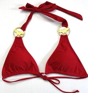 Top DC Comics Wonder Woman cinturino triangolo tuffo nuoto rosso taglia XS - Foto 1 di 4