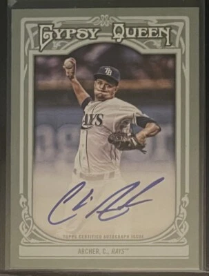 CHRIS ARCHER 2013 Topps Gypsy Queen Auto #GQA-CA Tampa Bay Rays Ace - Image 1 of 2