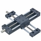 XY Axis Manual Stage Sliding Table Adjustable Aluminium Platform 20mm-80mm
