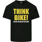Think Bike! Fahrrad Biker Motorrad Fahrrad Herren Baumwolle T-Shirt