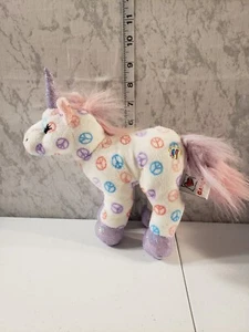 Webkinz Peace Unicorn Plush - Picture 1 of 3