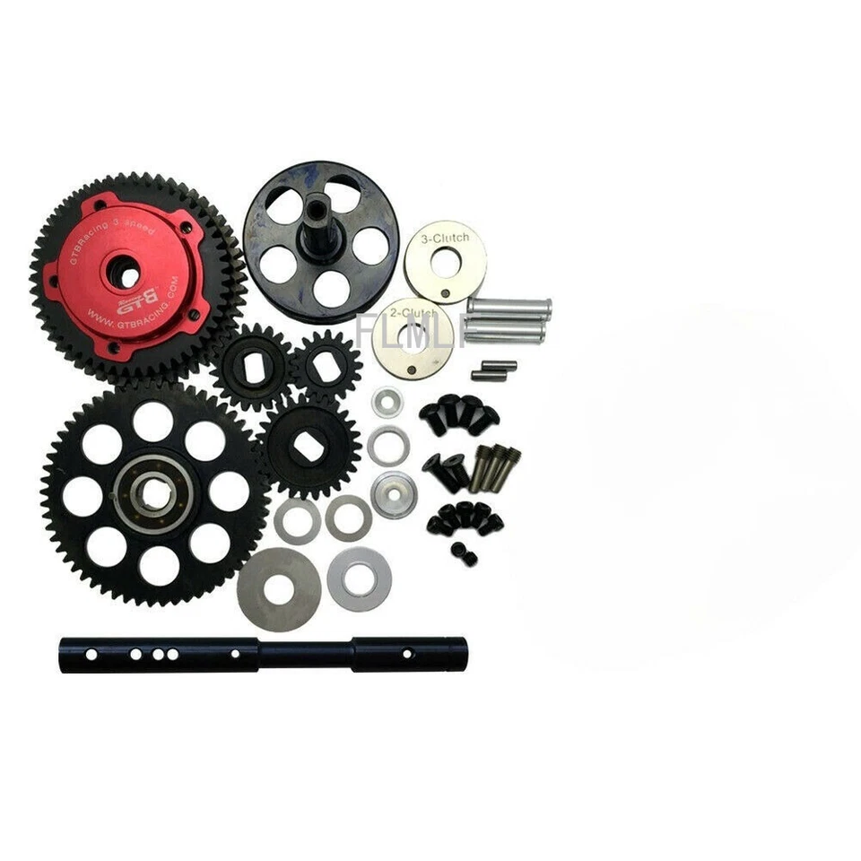 GTB 3 Speed Transmission Kit Red for 1/5 RC HPI BAJA RV KM 5B 5T 5SC - Image 1 of 1