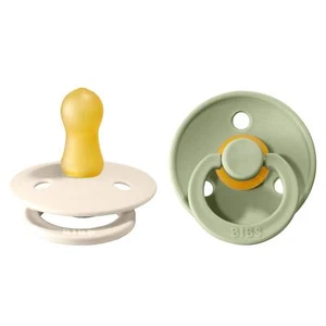 BIBS Pacifiers | Natural Rubber Baby Pacifier | Set of 2 BPA-Free Soothers | ... - Picture 1 of 7
