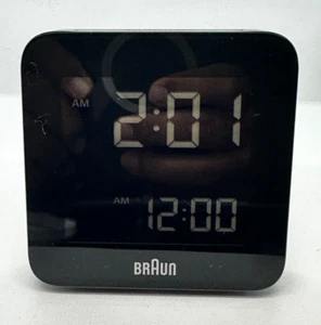 Braun Watch Alarm Clock-LCD Display BC09B Black-Y - Picture 1 of 7