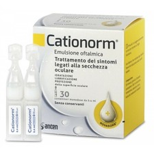CATIONORM 12 ML EMULSIONE OFTALMICA 30 CONTENITORI MONODOSE GOCCE OCULARI