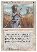 Swords to Plowshares X (1) MTG Unlimited VG/EX 4RCards