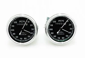 WOW!! 2 REPLICA SMITH SPEEDOMETER 0-120M/HR (code3223) - Picture 1 of 4