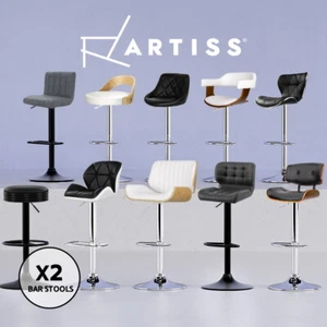 Artiss Kitchen Bar Stools Gas Lift Bar Stool Swivel Barstools Counter Chairs - Picture 1 of 97