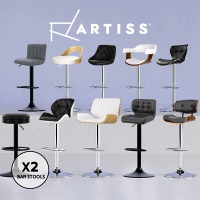 Artiss Kitchen Bar Stools Gas Lift Bar Stool Swivel Barstools Counter Chairs - image 1 of 4