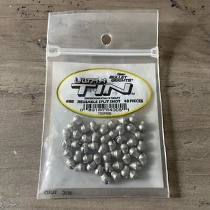 Bullet Weights Ultra Tin Size #BB 48 PCs Reusable Spilt Shot - Picture 1 of 2