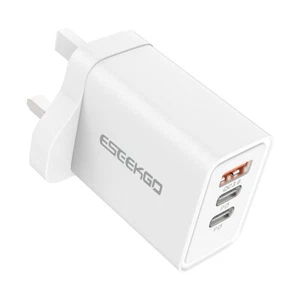 45W GaN Super-fast Wall Charger with Triple Ports Output - Dual USB-C and USB-A - Picture 1 of 9