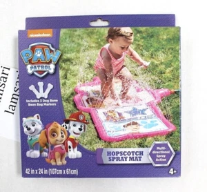 Alfombra rociadora de agua Paw Patrol Hopscotch rosa nueva con etiquetas - Imagen 1 de 2