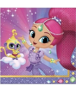 Shimmer & Shine Nick Jr Cartoon Kids Birthday Party Paper Beverage Napkins - Picture 1 of 3