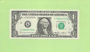1985 ..UNCIRC $1 K 7960 6772 B .... 1985 $1 K-B NICE NOTE FRN - Picture 1 of 2