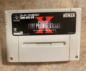 SUPER FIRE PRO-WRESTLING X Super Famincom Japanese SNES Nintendo *USA SELLER* - Picture 1 of 1