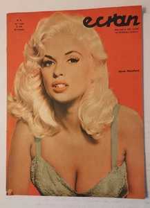 Revista Argentina Ecran Jayne Mansfield en portada (en español) - Imagen 1 de 3