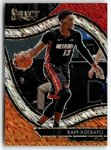 2020-21 Panini Select #211 Bam Adebayo Red White Orange Shimmer - Picture 1 of 2